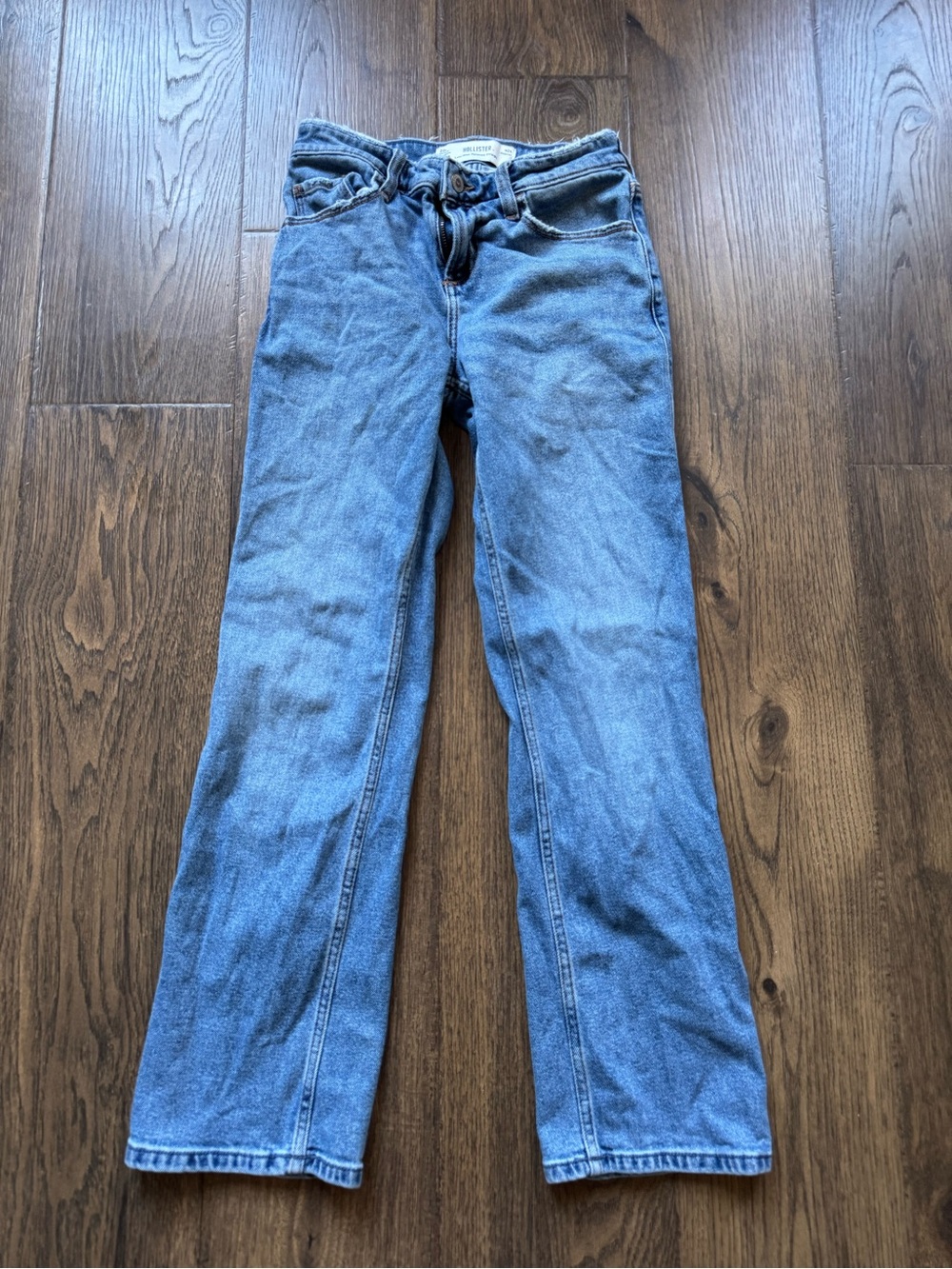 Hollister Straight‎ Leg Jeans in Light Blue Denim